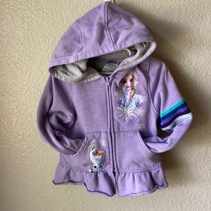 Girla 5T Disney frozen to zip up hoodie